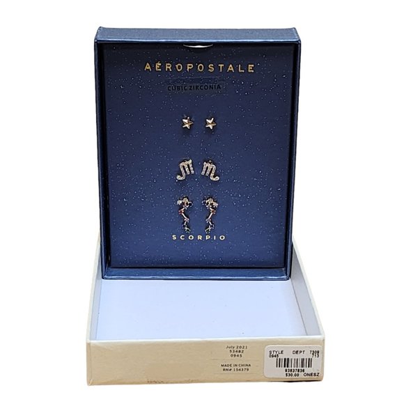 Aeropostale NIB Scorpio Earrings‎ - New - Picture 1 of 3
